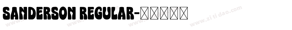 Sanderson Regular字体转换